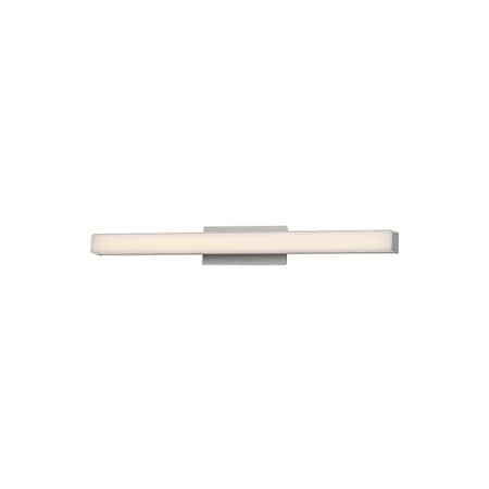 Dweled Brink 24" LED Bathroom Vanity or Wall Light 3-CCT 2700K-3000K-3500K Set to 3500K Brushed Aluminum WS-776